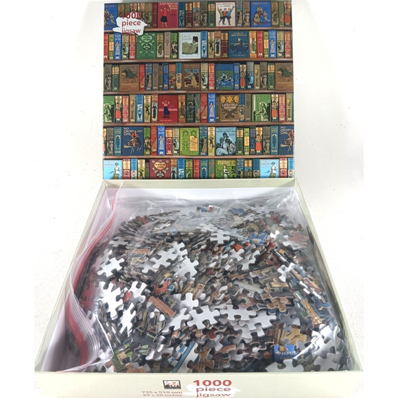 High Jinks! Bookshelves 1000 Piece Jigsaw Puzzle Bodleian Libraries by Flametree - Picture 3 of 3